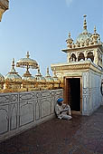 Amritsar - the Golden Temple - copper cupolas 